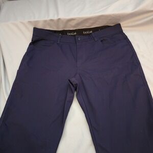 Men's Bolle Golf Pants Navy Blue  Size 38x32 Posh Preppy Dapper Sharp